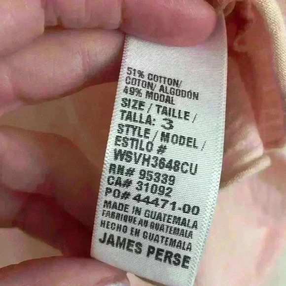 James Perse Scoop Neck Tee - Picture 6 of 7